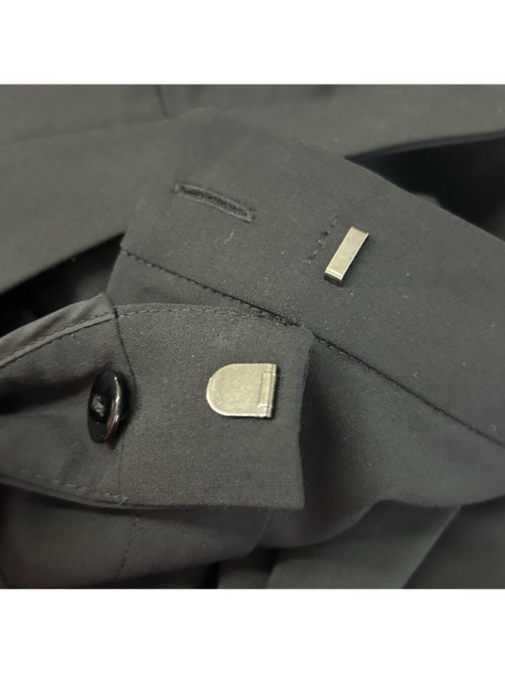 LAFAYETTE 148 NY 'Menswear' Virgin Wool Dress Pants Trousers Women’s 12 Black - Picture 16 of 16